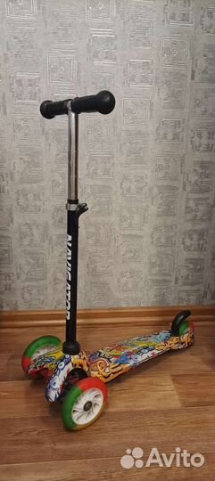 Самокат детский трехколесный бу