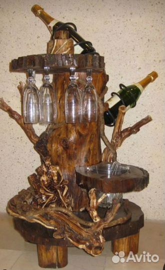 Интерьерная подставка для бутылок