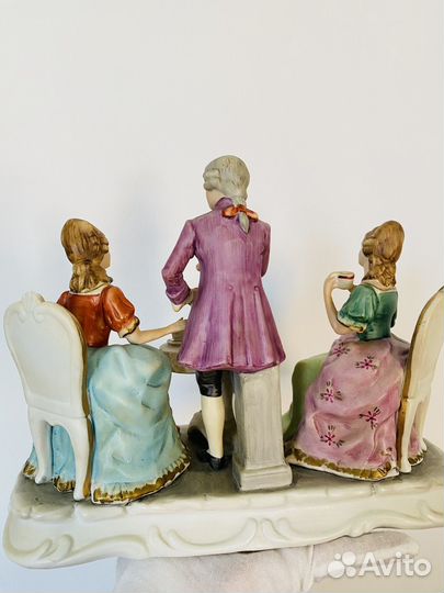 Большая статуэтка композиция чаепитие