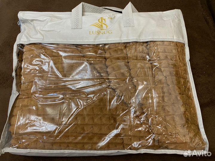 Плед lusnug флис 200*220 см новый
