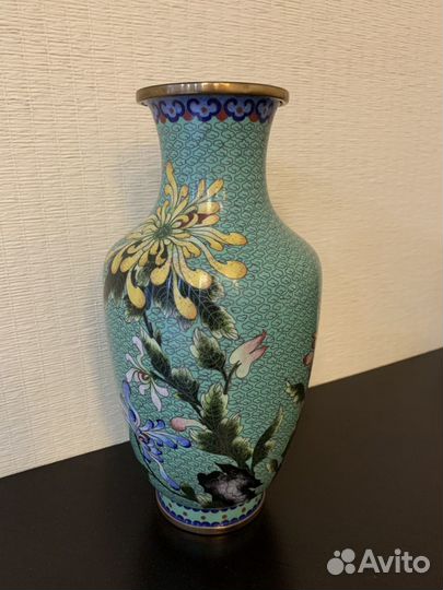 Ваза китай клуазоне