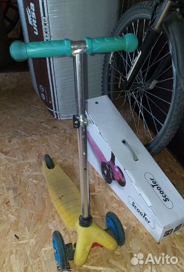 Самокат детский колеса светятся