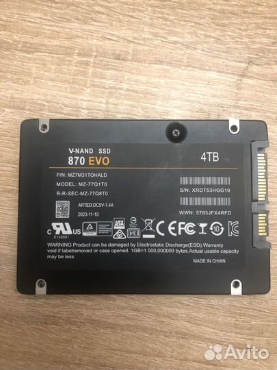 Ssd Samsung 870 evo 4tb