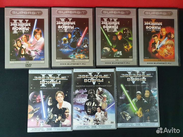 Vhs и dvd и mpeg4 star wars звёздные войны