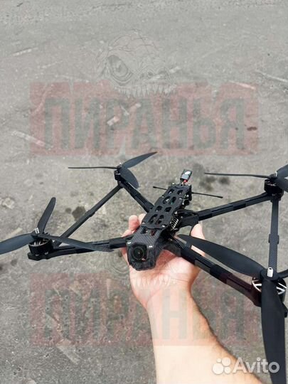 Квадрокоптер фпв Пиранья 10 дюйм