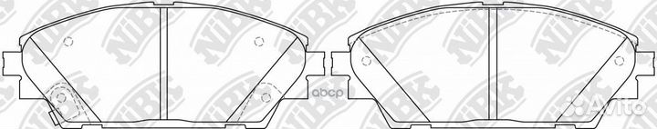 Колодки тормозные дисковые перед PN25005 NiBK