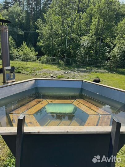 Банный чан на дровах