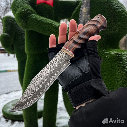 Нож мозаичный дамаск