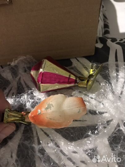 Елочные игрушки СССР советские на прищепке