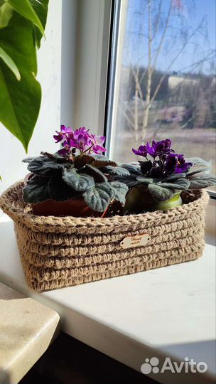 Корзина из джута