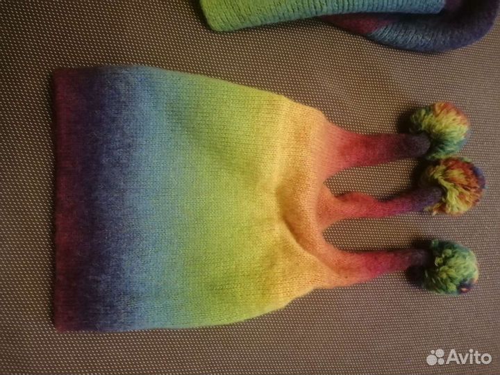 Шапка шарф варежки