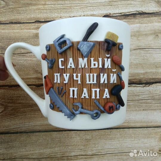 Декор кружек полимерной глиной