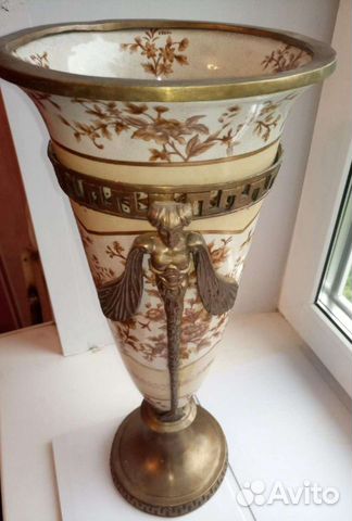 Ваза напольная бронза