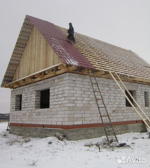 Строительство. Фундамент, сайдинг, кровля, плитка