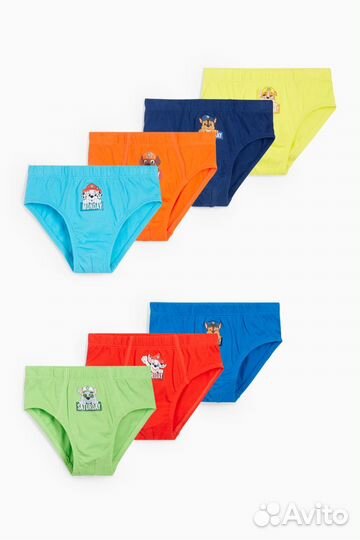 Трусы слипы на мальчика c&a 7шт 122/128