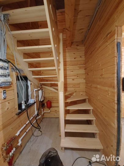 Деревянная лестница эконом