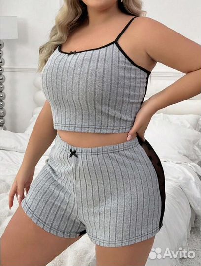 Топ и шорты Shein, комплект домашней одежды