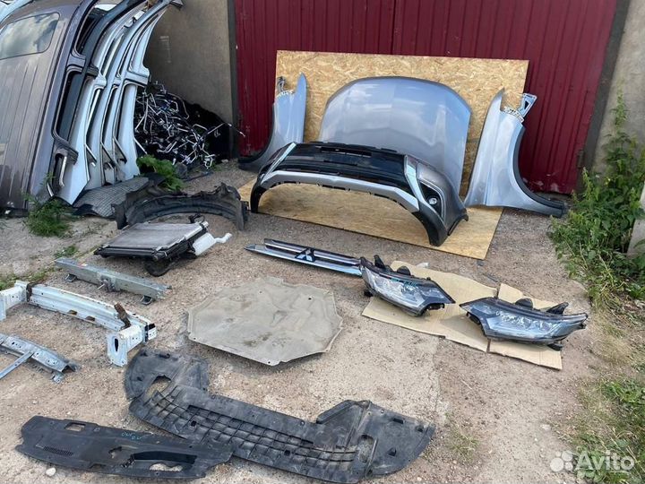 Ноускат Митсубиси Аутлендер 3, 2 рестайлинг серый