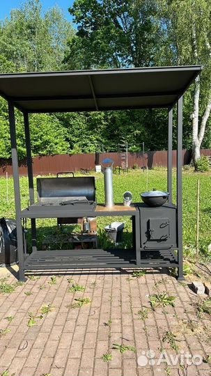 Кованые мангалы с крышей