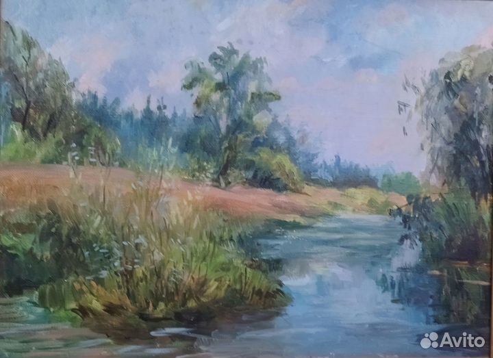 Картина маслом на холсте (пейзаж)