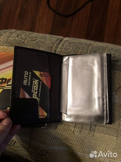 Обложка для автодокументов натуральная кожа