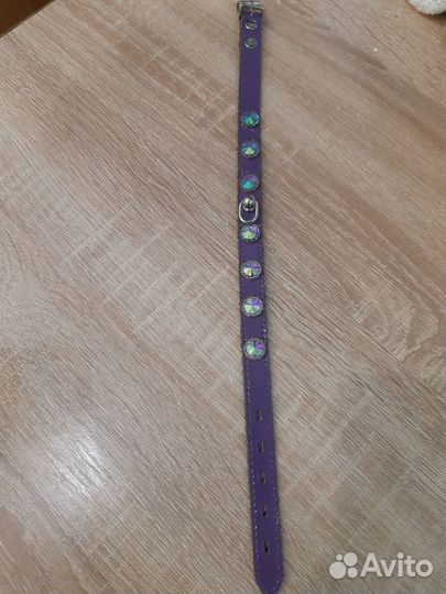 Ошейник кожаный