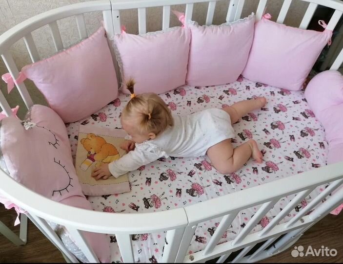 Кроватка трансформер с маятником