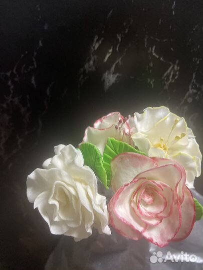 Съедобные букеты из мастики