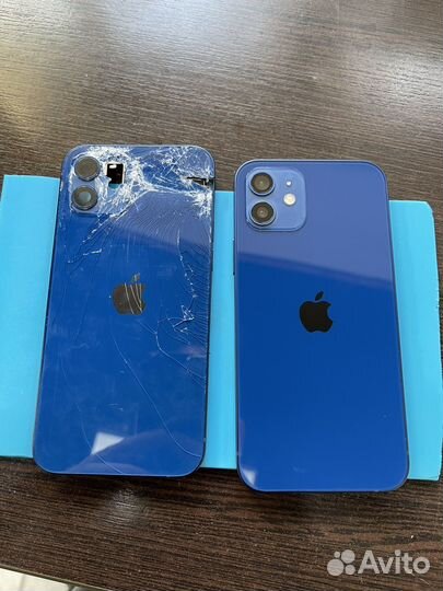 Корпус на iPhone 12 синий новый