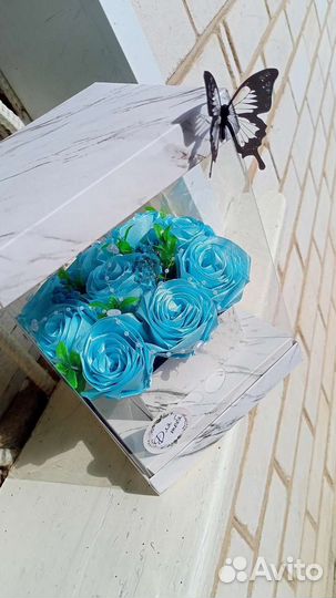 Букет из атласных лент