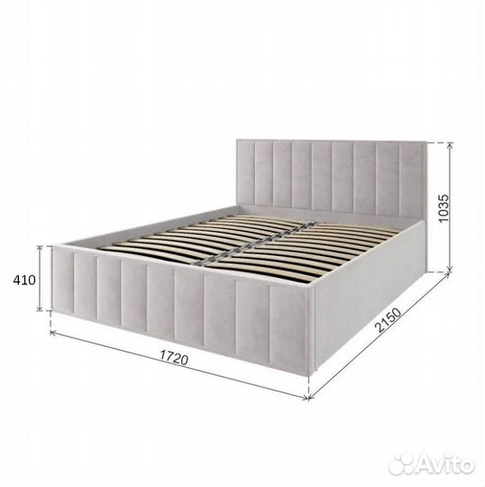 Кровать двухспальная с подьемным механизмом