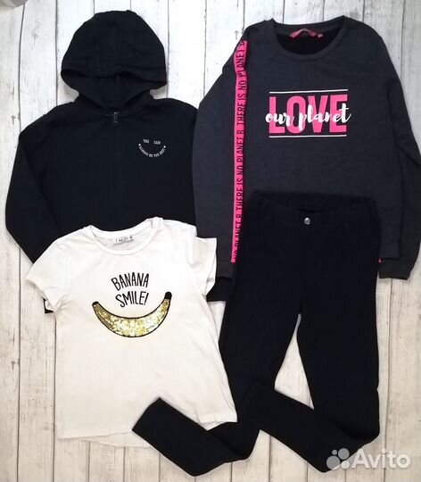 Вещи фирменные пакетом для девочки 146 152