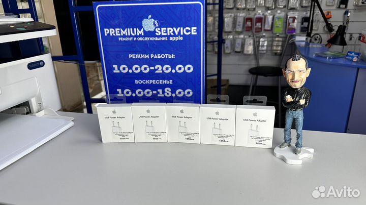 Блок Apple iPhone 5w 1A Оригинал Зарядка Гарантия