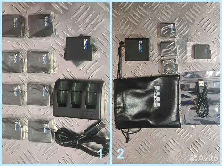 Для Gopro 7 8 9 10 11 Аккумулятор / Фильтр /Naked