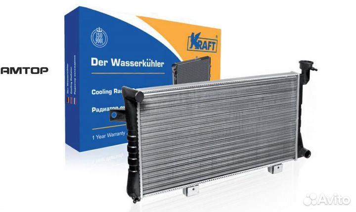 Kraft KT 104014 Радиатор системы охлаждения 21214