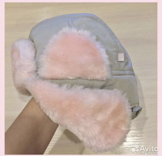 Шапка ушанка для девочки