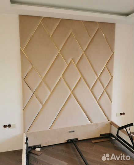 Мягкие стеновые панели кровати изголовья