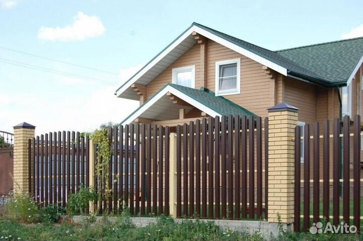 Евроштакетник металлический на забор