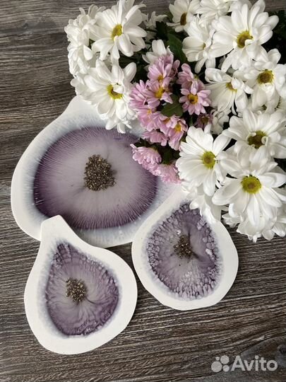 Сервировочный набор из эпоксидной смолы