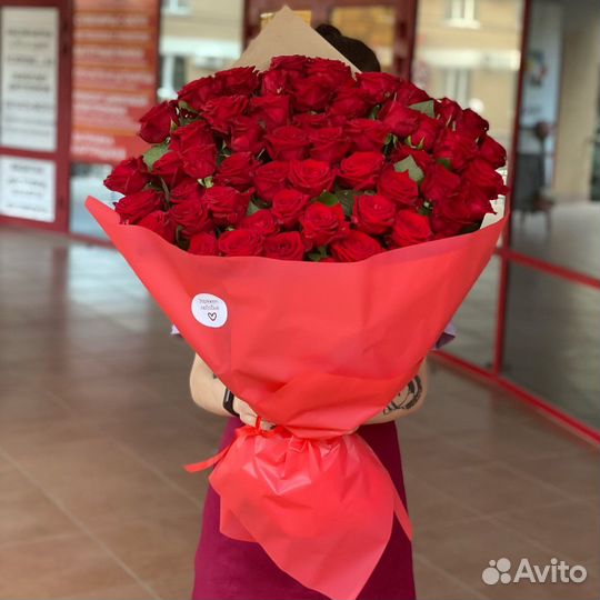 51 роза Крупная Эквадор