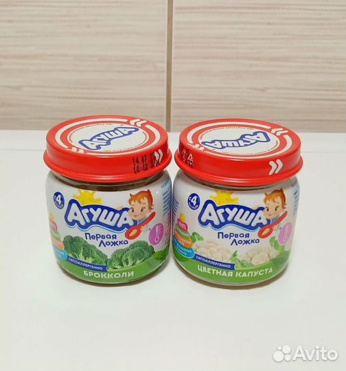 Пюре агуша(30 шт) броколли,цв.капуста