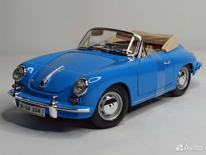 Porsche 356B Cabrio 1961 Bburago 1:18