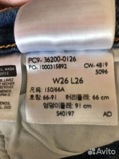 Женские джинсы levi's 501