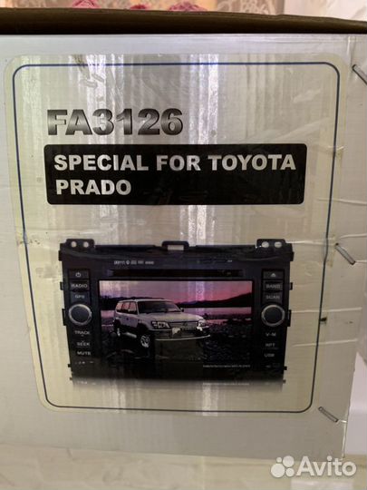 Аудиомагнитола на Тойота Прадо