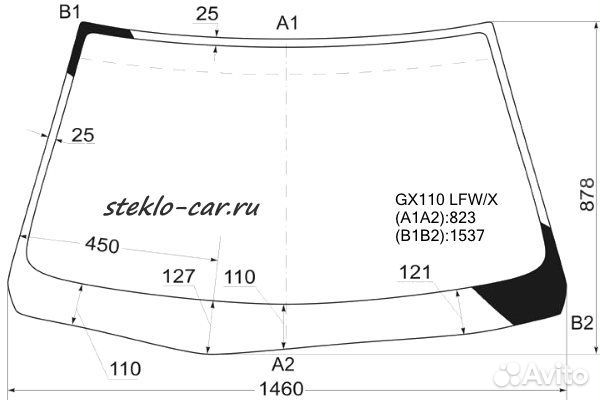 Toyota Mark II GX110 \ GX115 \ JZX110 \ JZX115 RHD 4D Sed (00-04) \ Mark II Blit GX110W \ GX115W RHD