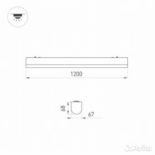 Потолочный светильник Arlight ALT-Largo-1200-30W D