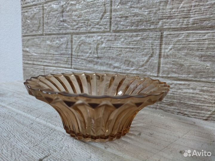 Ваза конфетница СССР стекло