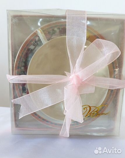 Чайная пара фарфор подарочный набор В упаковке