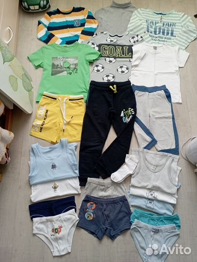 Вещи пакетом на мальчика -р.116