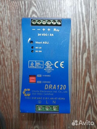 Блок питания DRA 120-24 SSA 120w 24/5A